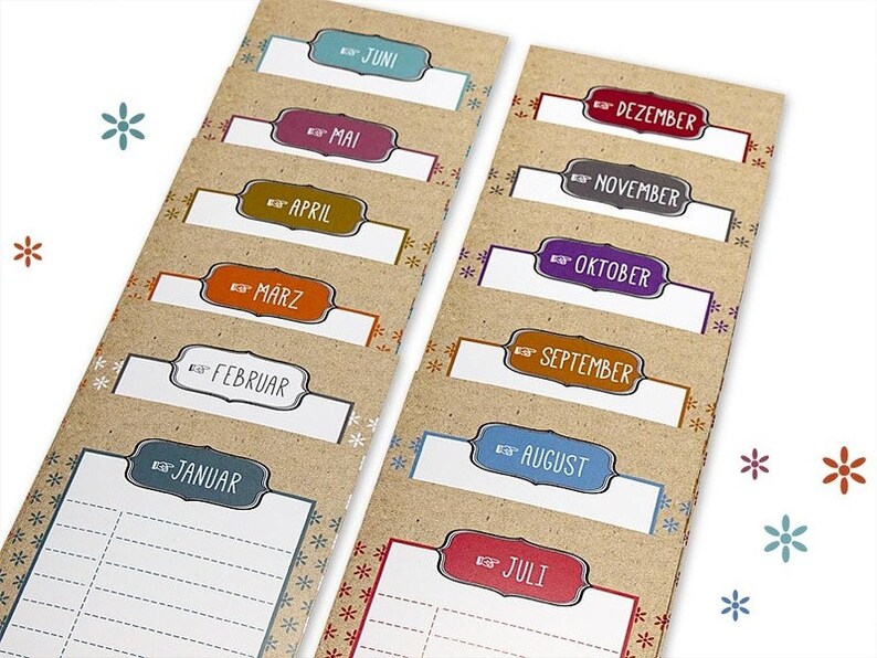 Birthday Calendar HAPPY BIRTHDAY Everlasting Calendar DIY Etsy