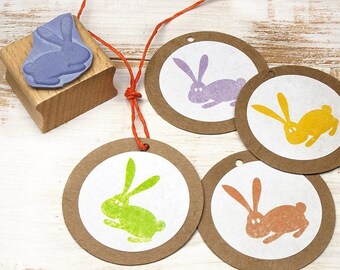 Stempel Ostern Hase Deko DIY handmade Basteln