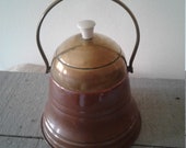 Vintage Brass and Copper Tabaco Jar