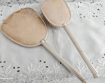 Vintage Style Mirror and Brush