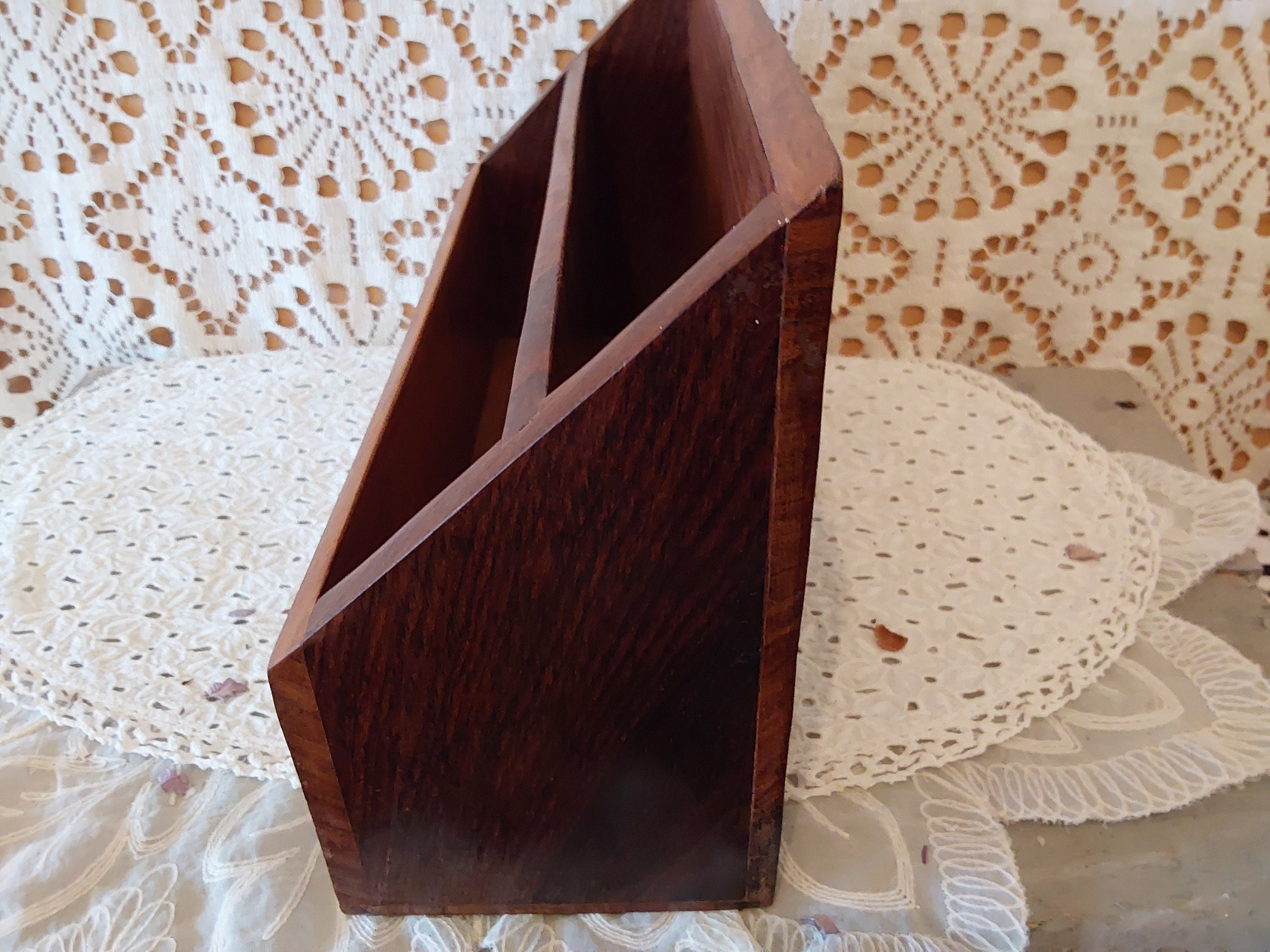 Inverted Letter Rack Vintage Wooden Letter Rack - Etsy