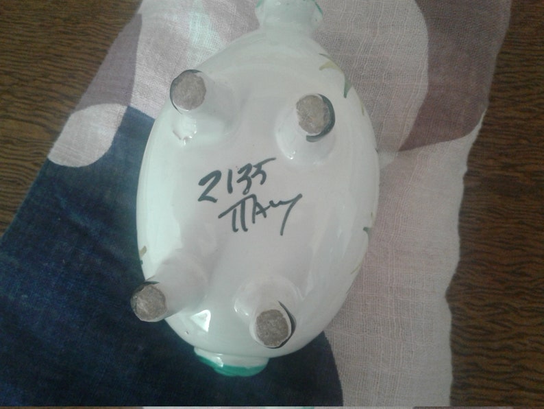 Italian hand painted piggy bank