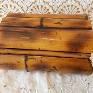 Vintage Bamboo Storage Box