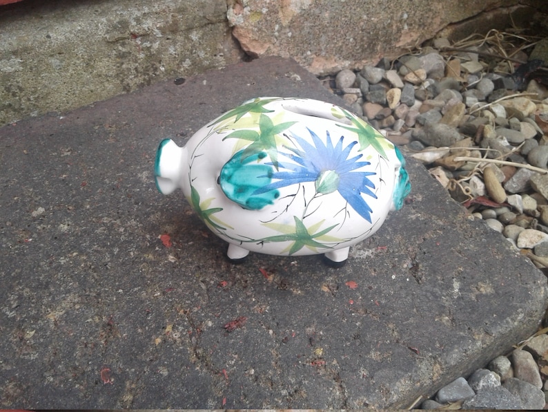 Italian hand painted piggy bank