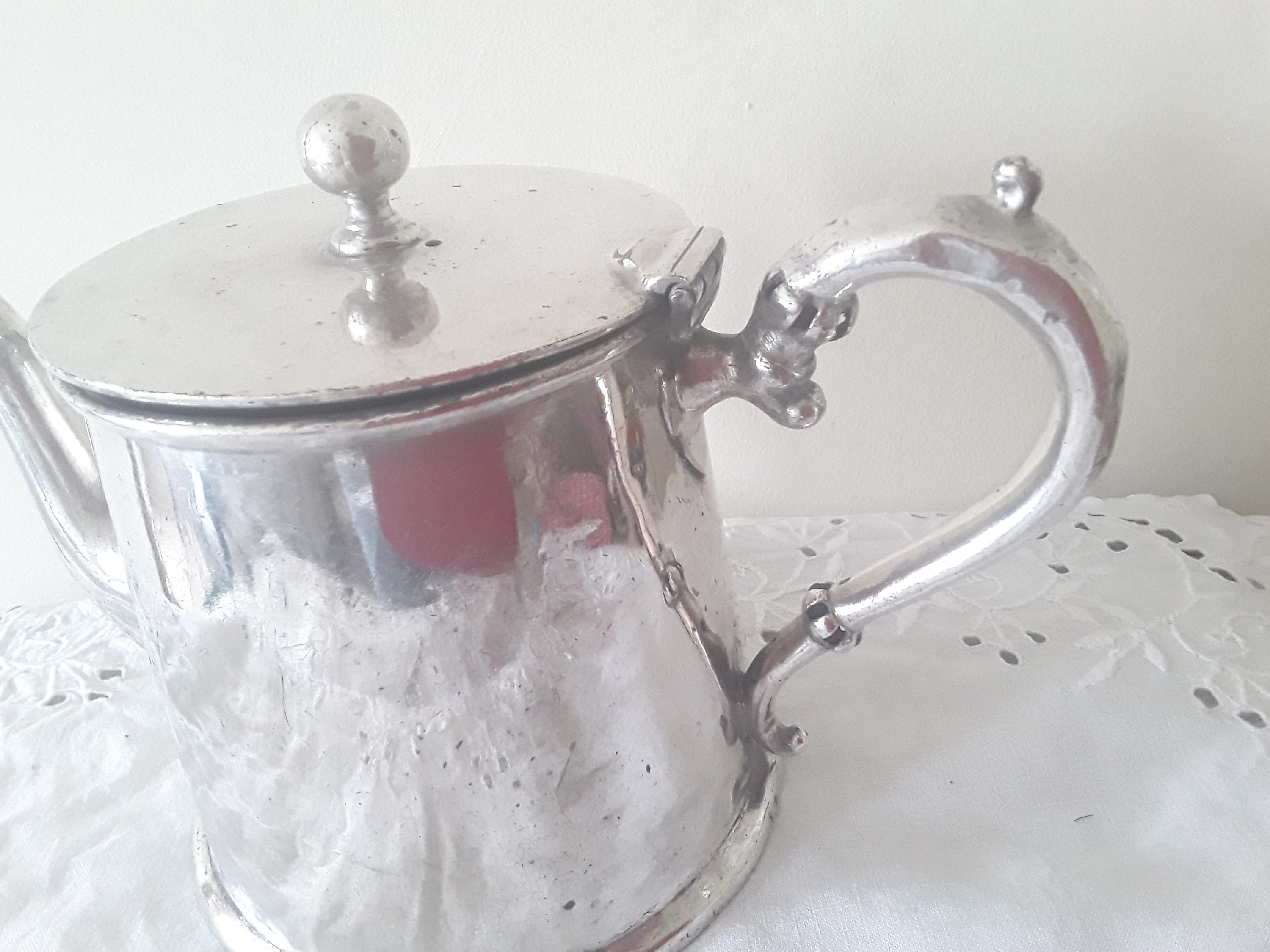 Antique Silver Plated Teapot Etsy