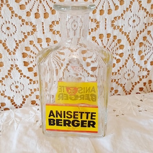 Vintage French Anisette Berger Carafe