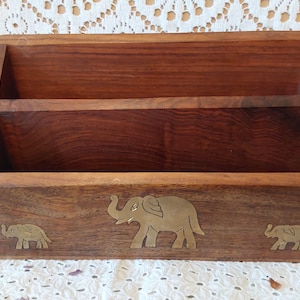 Vintage Wooden Letter Rack