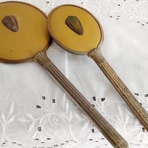 Vintage Hand Mirror and Brush Set