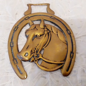 Vintage Horse Head Brass
