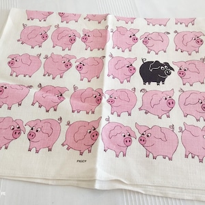Ulster Weavers Rare Piggy Tea Towel