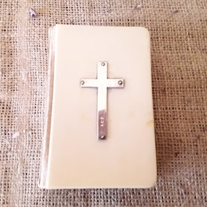 Antique Book of Common Prayer Hymns  (with silver cross)