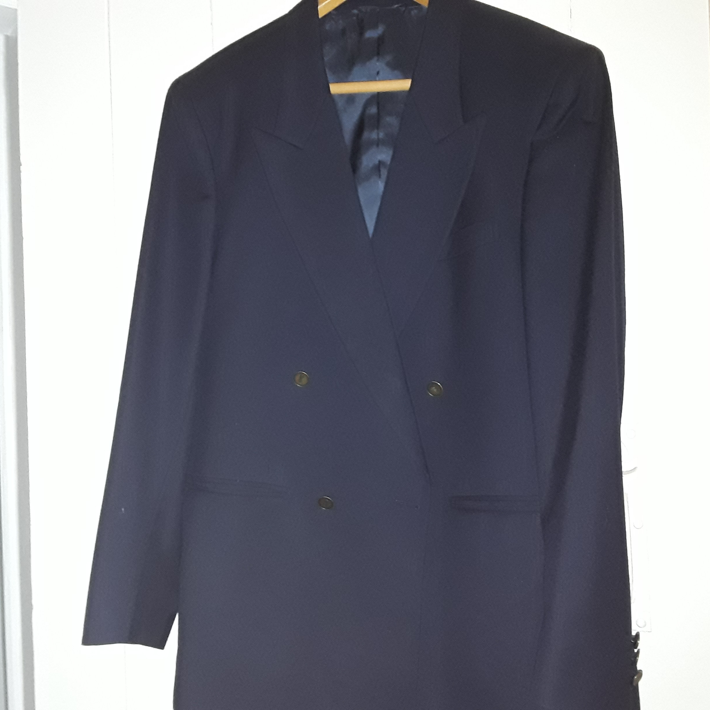Image of Yves Saint Laurent Mens Navy Blue Blazer/ Jacket