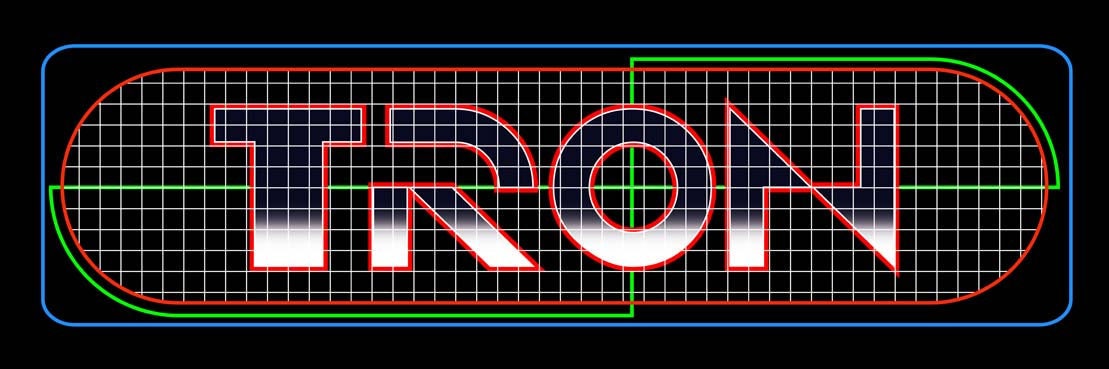 Tron Arcade Marquee Reproduction 23" x 7.75"