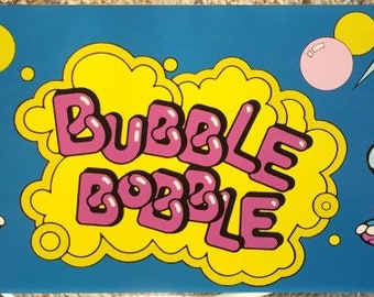 Bubble Bobble “A” Arcade Marquee – 26″ x 8″