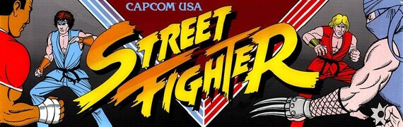 26″ x 8″ X-Men VS Street Fighter Arcade Marquee 