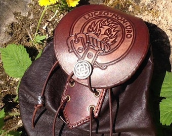 Clan Mackenzie Leather Sporran Bag