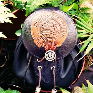 Clan Farquharson Leder Sporran Tasche