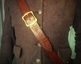 Four Frog Sword Baldric with Triquetra Knot
