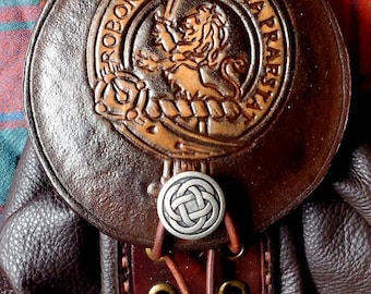 Clan Young Leather Sporran
