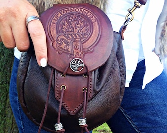 Ladies Leather Clan Mackenzie Sporran Handbag