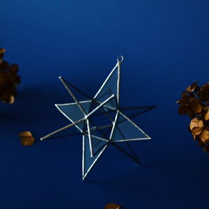 Moravian Star Stained Glass, Star Suncatcher image 3