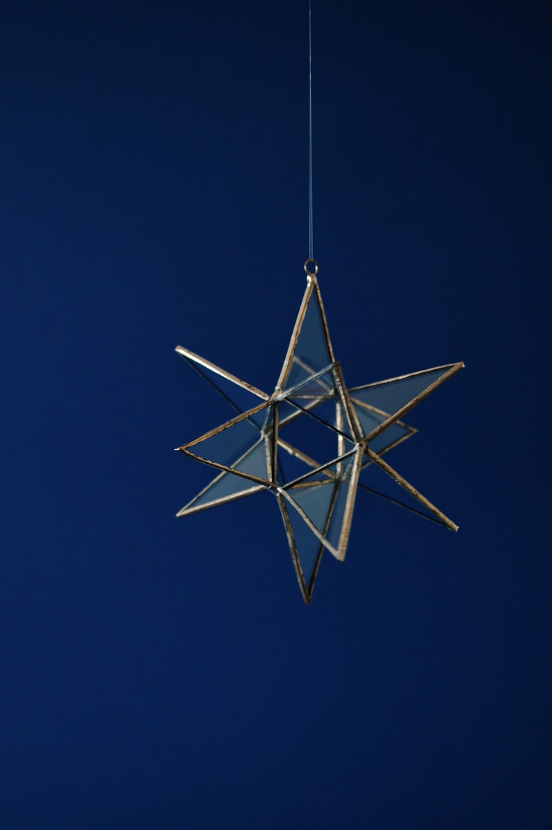 Moravian Star Stained Glass, Star Suncatcher image 9