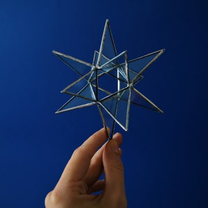 Moravian Star Stained Glass, Star Suncatcher image 4