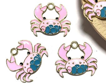 20 Ps - Dijes de cangrejo esmaltados