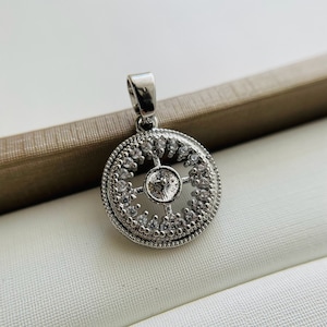 Pendant Setting For 5mm Half Drilled Pearls