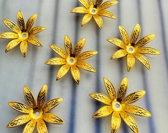 50pcs, Flower Beads, 30mm