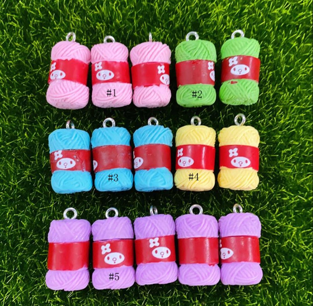 20pcs, Resin Wool Yarn Charms - Etsy