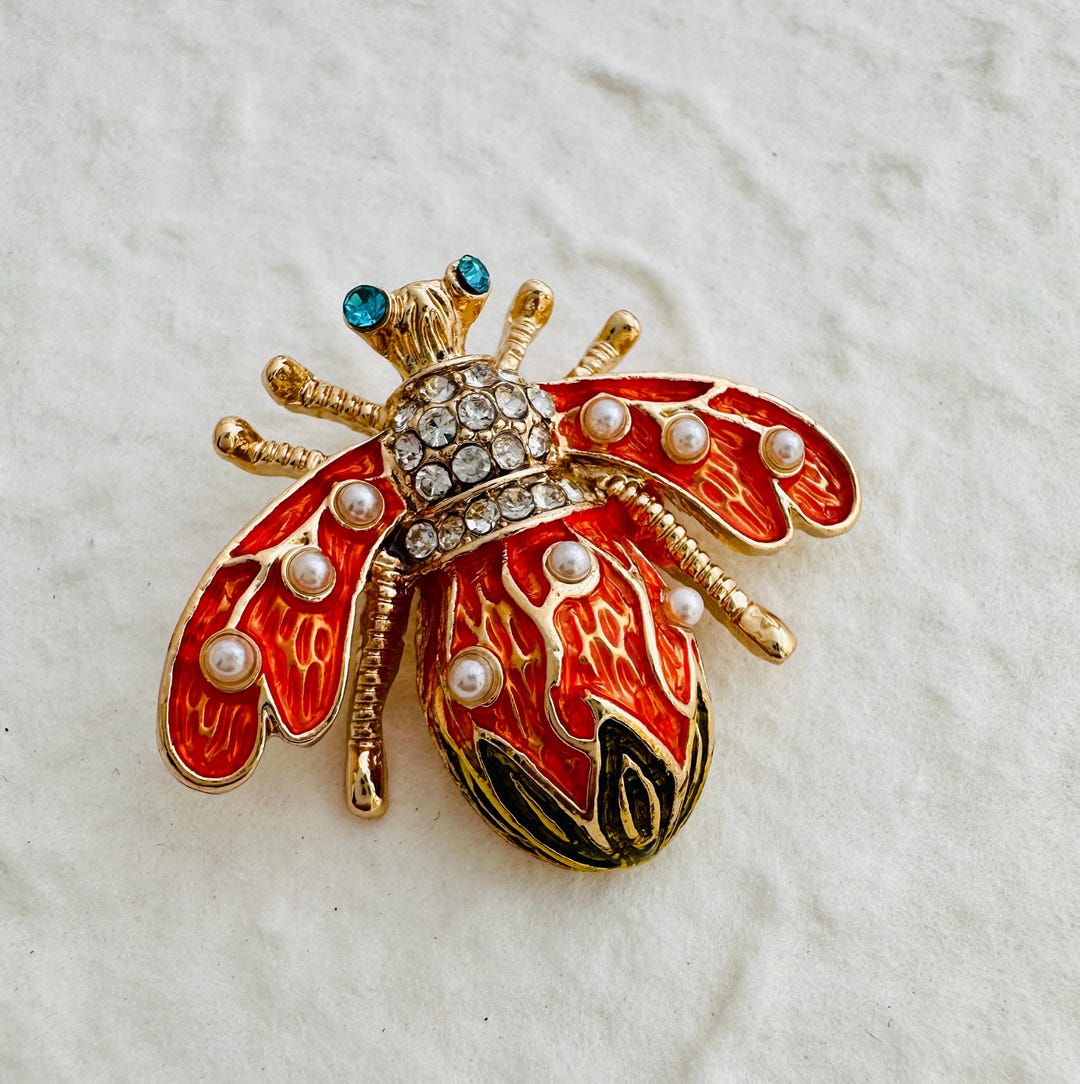 小物 bee Bee Brooch - 33x39mm - Etsy Canada
