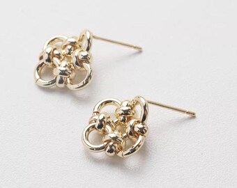 Orecchini a perno in argento Sterling 925, 10 mm