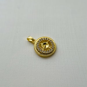 Pendant Setting For 5mm Half Drilled Pearls