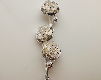 5 pieces, Flower Branch Connector  - 15x60mm