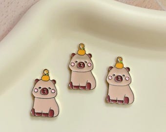 20 Ps - Charms de carpincho esmaltado