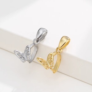 1 pz - Fermagli a farfalla in argento sterling - Interno 6 x 6 mm