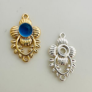 3mm, round Setting, 10pcs , Gold/Silver Plated, without stone