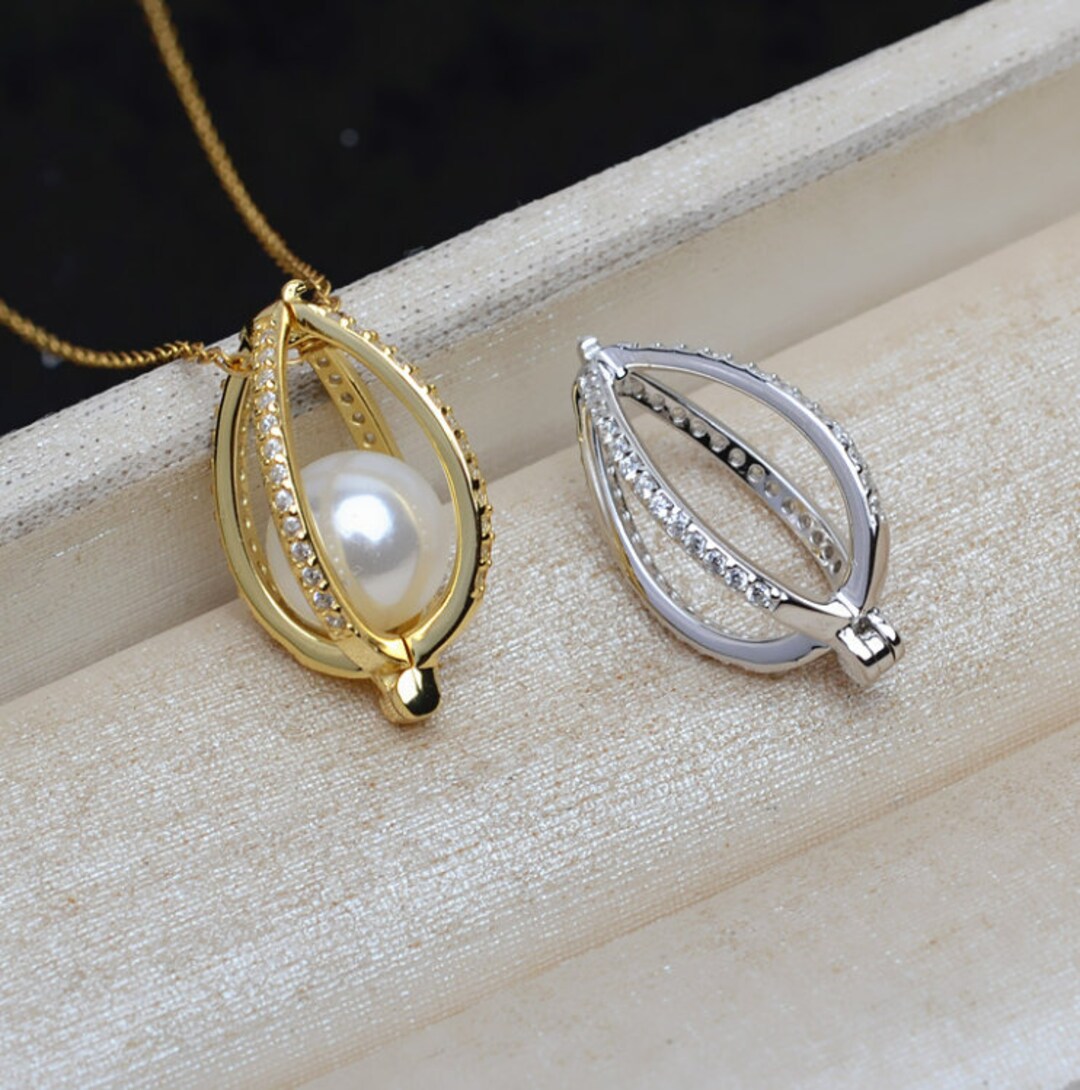 1 Pcs Sterling Silver Bird Cage Locket Pendant for 8mm to Etsy