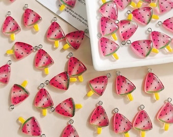 20 Ps - Resin Watermelon Charms