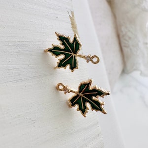 Leaf Earrings Settings  - Sterling Silver Post- 15x10mm - 1 pair