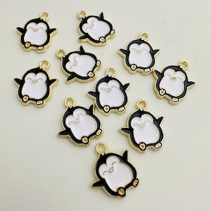 20pcs- Penguin Charms - 18x16mm