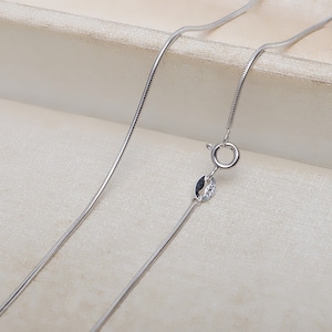 Sterling Silver Snake Chain - Necklace Findings -  40cm/45cm/50cm