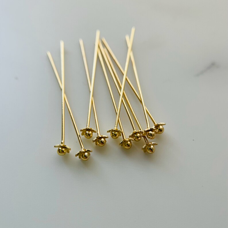 10 x Flowers Head Pin 30mm image 10