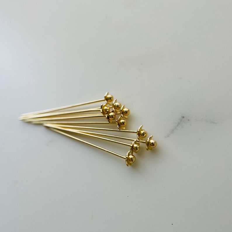 10 x Flowers Head Pin 30mm image 7