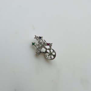 Castle Pendant Setting For 7mm Half Drilled Pearls