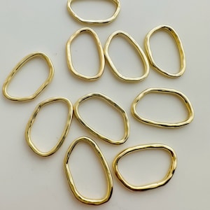 20 x Geometrische Ringglieder - 16 x 24 mm