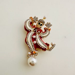 Clown Brooch  - 45x25mm
