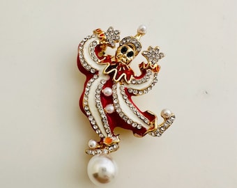 Clown Brooch  - 45x25mm