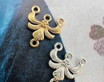 10pcs, Jewelry Connectors - 13x13mm